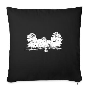 Cueilleur de champignons Champignons Chercheurs de champignons Idée cadeau - Housse de coussin décorative 45 x 45 cm - noir - Devant