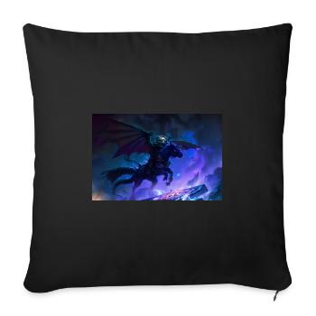 Night Rider- Black Pegasus - Sofa pillowcase 17,3'' x 17,3'' (45 x 45 cm) - black - Front