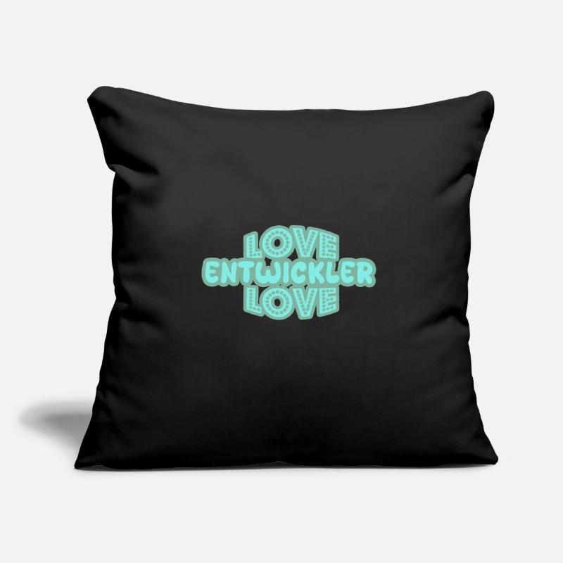 Developers as a saying Sofa pillowcase 17,3'' x 17,3'' (45 x 45 cm)