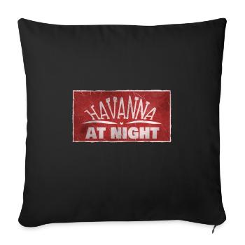 La Havane - Housse de coussin décorative 45 x 45 cm - noir - Devant