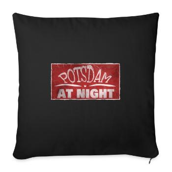 Potsdam - Housse de coussin décorative 45 x 45 cm - noir - Devant