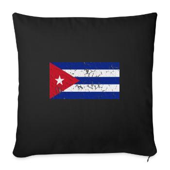 Cuba - Sofa pillowcase 17,3'' x 17,3'' (45 x 45 cm) - black - Front