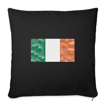 Ireland - Sofa pillowcase 17,3'' x 17,3'' (45 x 45 cm) - black - Front