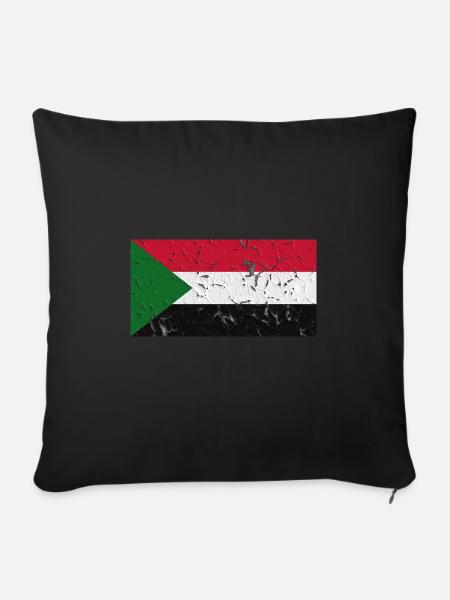 Sudan - Sofakissenbezug 45 x 45 cm - Schwarz