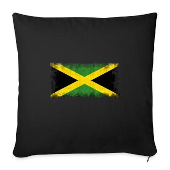 First name Jamaica - Sofa pillowcase 17,3'' x 17,3'' (45 x 45 cm) - black - Front