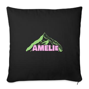 Mountaineering Amelie - Sofa pillowcase 17,3'' x 17,3'' (45 x 45 cm) - black - Front