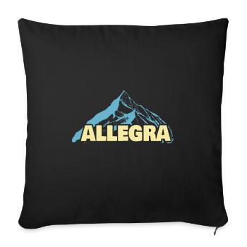 Gift for Allegra - Sofa pillowcase 17,3'' x 17,3'' (45 x 45 cm) - black - Front