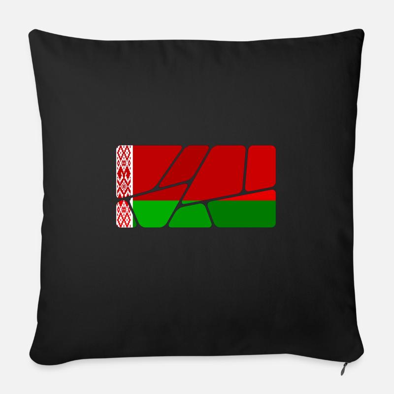 Weißrussland Weißrussland - Sofakissenbezug 45 x 45 cm - Schwarz