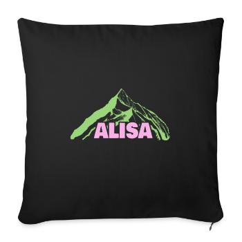 Mountaineering Alisa - Sofa pillowcase 17,3'' x 17,3'' (45 x 45 cm) - black - Front