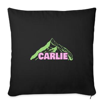 Gift for Carlie - Sofa pillowcase 17,3'' x 17,3'' (45 x 45 cm) - black - Front