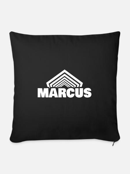 Geschenk für Marcus - Sofakissenbezug 45 x 45 cm - Schwarz