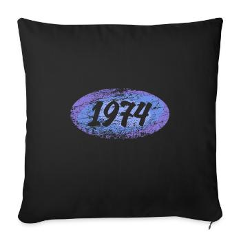 Recruit 1974 - Sofa pillowcase 17,3'' x 17,3'' (45 x 45 cm) - black - Front