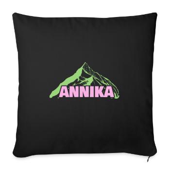 Alpinisme Annika - Housse de coussin décorative 45 x 45 cm - noir - Devant