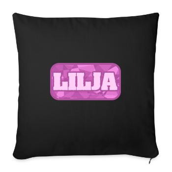 Santé Lilja - Housse de coussin décorative 45 x 45 cm - noir - Devant