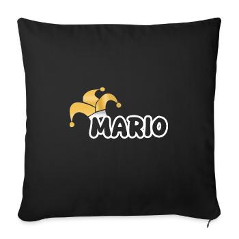 Mario de carnaval - Housse de coussin décorative 45 x 45 cm - noir - Devant