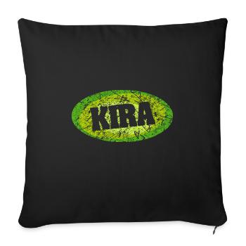Kira - Sofa pillowcase 17,3'' x 17,3'' (45 x 45 cm) - black - Front