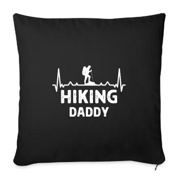 Klettern Kletterer Hiking Sprüche Geschenk - Sofakissenbezug 45 x 45 cm - Schwarz - Vorne