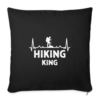 Klettern Kletterer Hiking Sprüche Geschenk - Sofakissenbezug 45 x 45 cm - Schwarz - Vorne