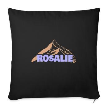 Drôle pour Rosalie Idée cadeau Fun - Housse de coussin décorative 45 x 45 cm - noir - Devant