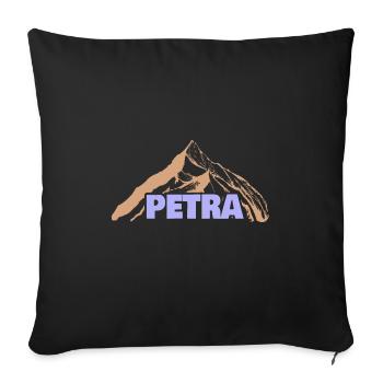 Idée cadeau Petra - Housse de coussin décorative 45 x 45 cm - noir - Devant