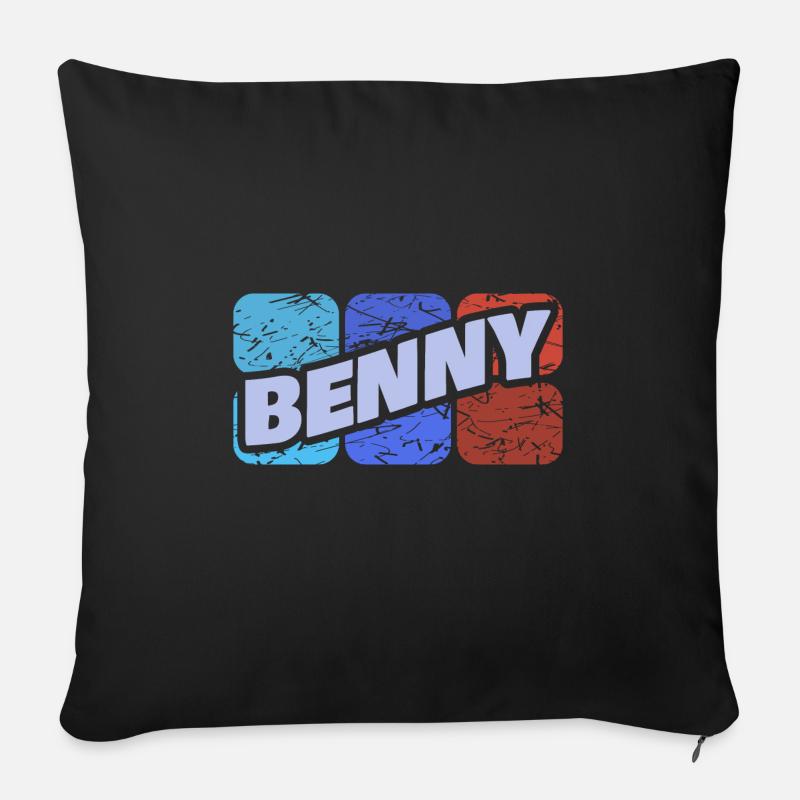 Gift for Benny - Sofa pillowcase 17,3'' x 17,3'' (45 x 45 cm) - black