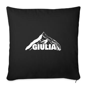 Giulia als Klettern - Sofakissenbezug 45 x 45 cm - Schwarz - Vorne