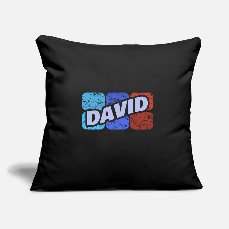 David dans le rôle de David Housse de coussin décorative 45 x 45 cm