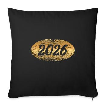 Gold 2026 - Sofa pillowcase 17,3'' x 17,3'' (45 x 45 cm) - black - Front