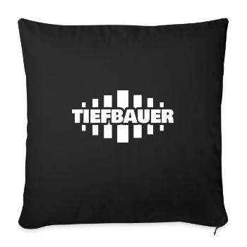 Gift for Civil Engineer - Sofa pillowcase 17,3'' x 17,3'' (45 x 45 cm) - black - Front