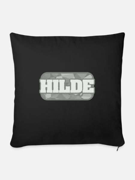 Gesundheit Hilde - Sofakissenbezug 45 x 45 cm - Schwarz