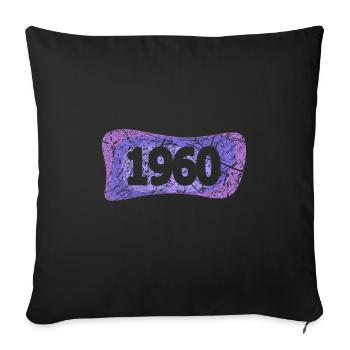 Students 1960 - Sofa pillowcase 17,3'' x 17,3'' (45 x 45 cm) - black - Front