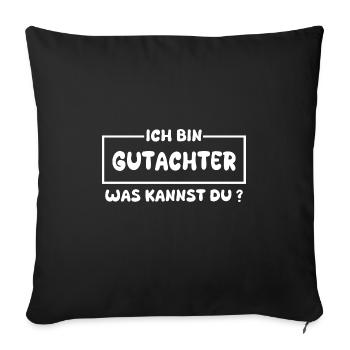 L’expert en tant que profession - Housse de coussin décorative 45 x 45 cm - noir - Devant