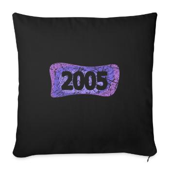 Class reunion 2005 - Sofa pillowcase 17,3'' x 17,3'' (45 x 45 cm) - black - Front