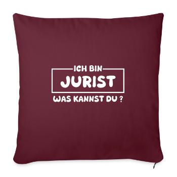 Profession Avocat - Housse de coussin décorative 45 x 45 cm - bordeaux - Devant