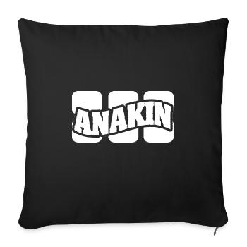Anakin comme nom - Housse de coussin décorative 45 x 45 cm - noir - Devant