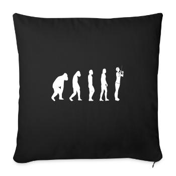 Musicians Conductors Music Music Evolution Band - Sofa pillowcase 17,3'' x 17,3'' (45 x 45 cm) - black - Front