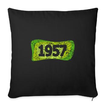 1957 - Sofa pillowcase 17,3'' x 17,3'' (45 x 45 cm) - black - Front
