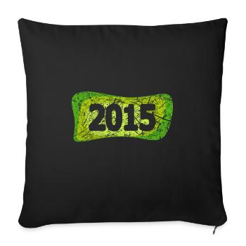 2015 2015 - Sofa pillowcase 17,3'' x 17,3'' (45 x 45 cm) - black - Front
