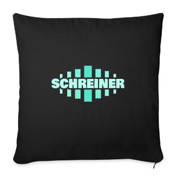 Carpenter - Sofa pillowcase 17,3'' x 17,3'' (45 x 45 cm) - black - Front