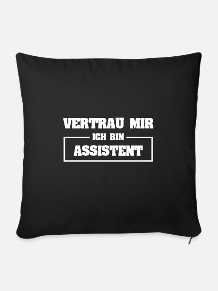 Assistent - Sofakissenbezug 45 x 45 cm - Schwarz