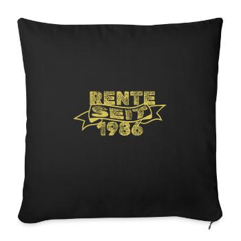 Pensioners 1986 - Sofa pillowcase 17,3'' x 17,3'' (45 x 45 cm) - black - Front