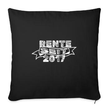 Rentner 2017 - Sofakissenbezug 45 x 45 cm - Schwarz - Vorne