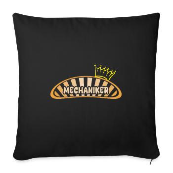 Cadeau pour mécanicien - Housse de coussin décorative 45 x 45 cm - noir - Devant