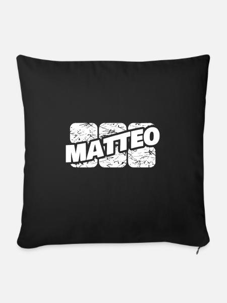 Matteo Matteo - Sofakissenbezug 45 x 45 cm - Schwarz