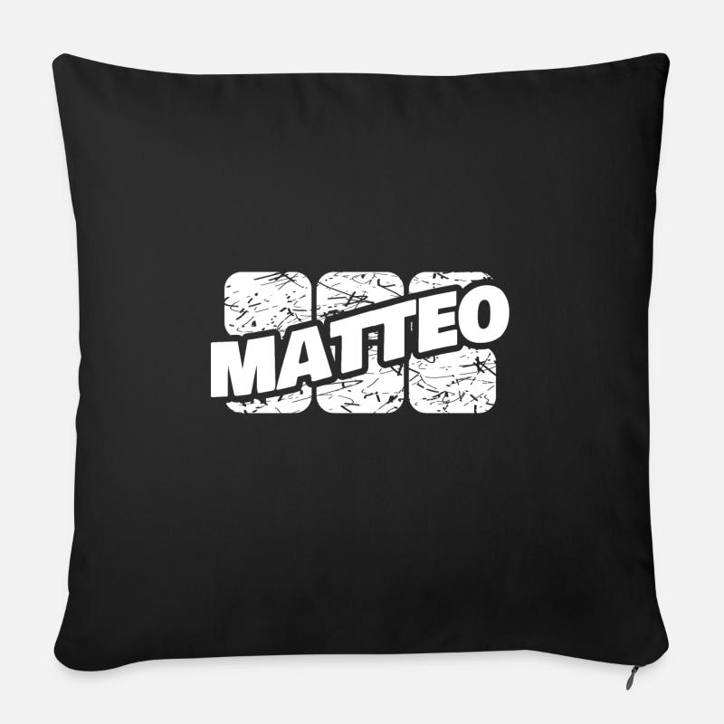 Matteo Matteo - Sofakissenbezug 45 x 45 cm - Schwarz