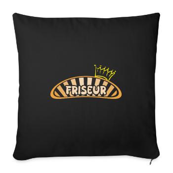 Le métier de coiffeur - Housse de coussin décorative 45 x 45 cm - noir - Devant