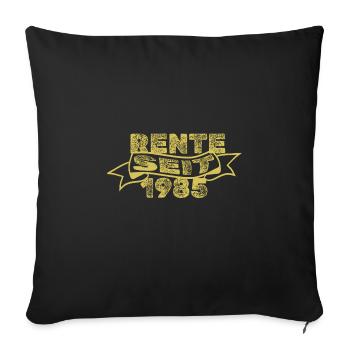 1985 - Sofa pillowcase 17,3'' x 17,3'' (45 x 45 cm) - black - Front