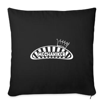Mechanic - Sofa pillowcase 17,3'' x 17,3'' (45 x 45 cm) - black - Front