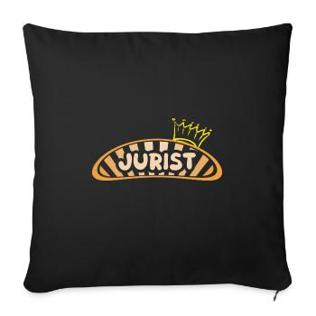 Lawyer as a profession - Sofa pillowcase 17,3'' x 17,3'' (45 x 45 cm) - black - Front