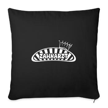 Occupation: Dentist - Sofa pillowcase 17,3'' x 17,3'' (45 x 45 cm) - black - Front